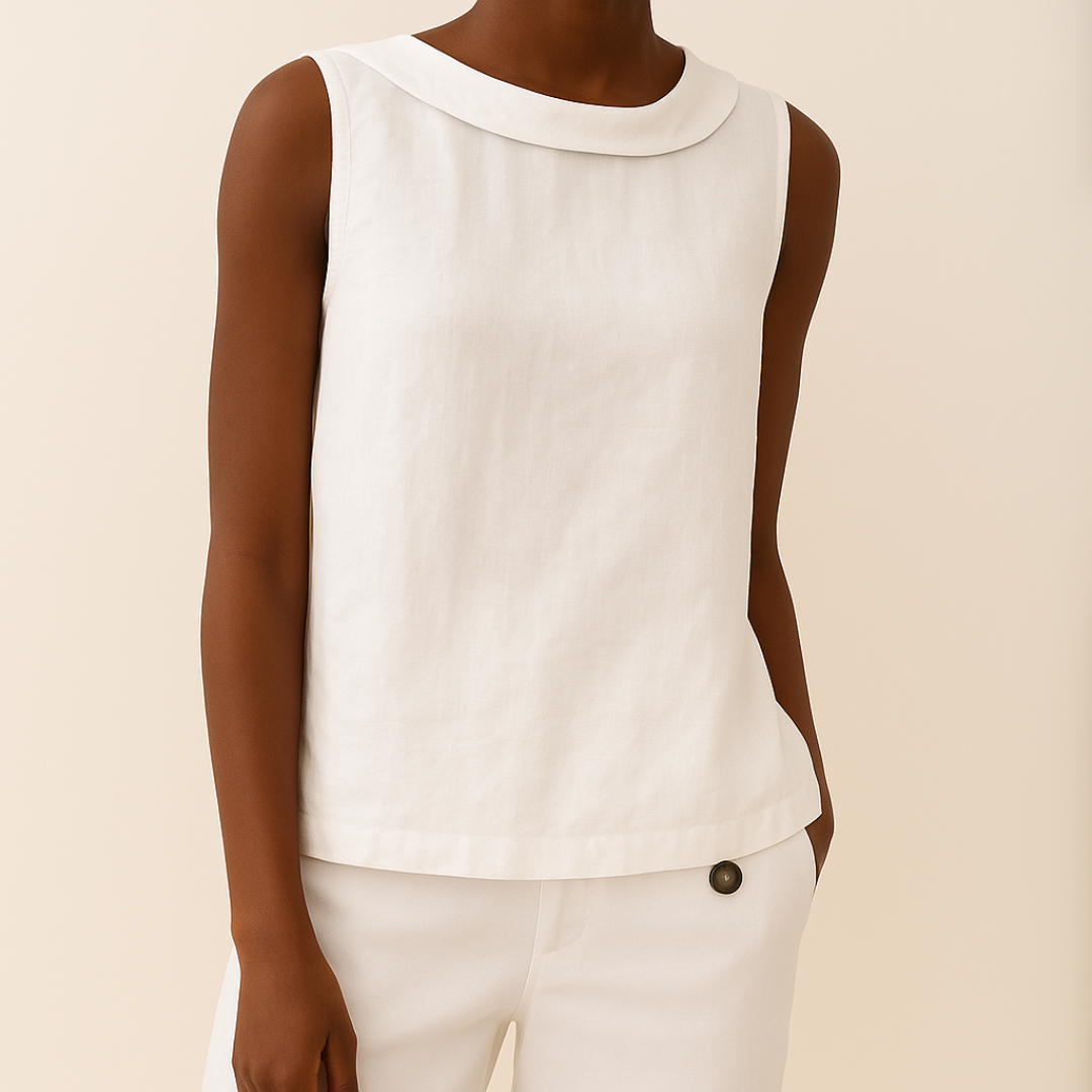 Heidi Grau Ärmellose Bluse mit Rollkragen für Damen | Eleganter Sommerfit | Alltag und Reisen - S/M/L/XL/2XL/3XL