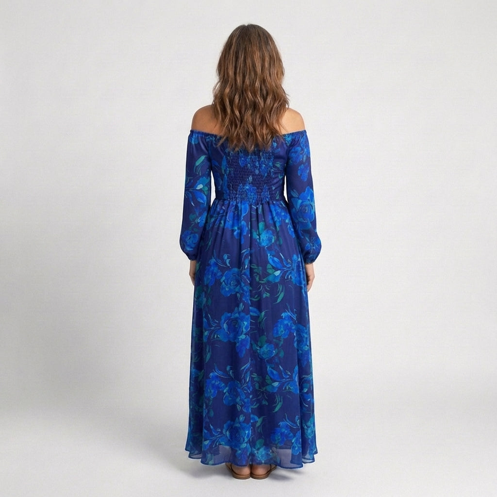 Alina Damen Maxikleid | Leichter Trueran-Stoff
