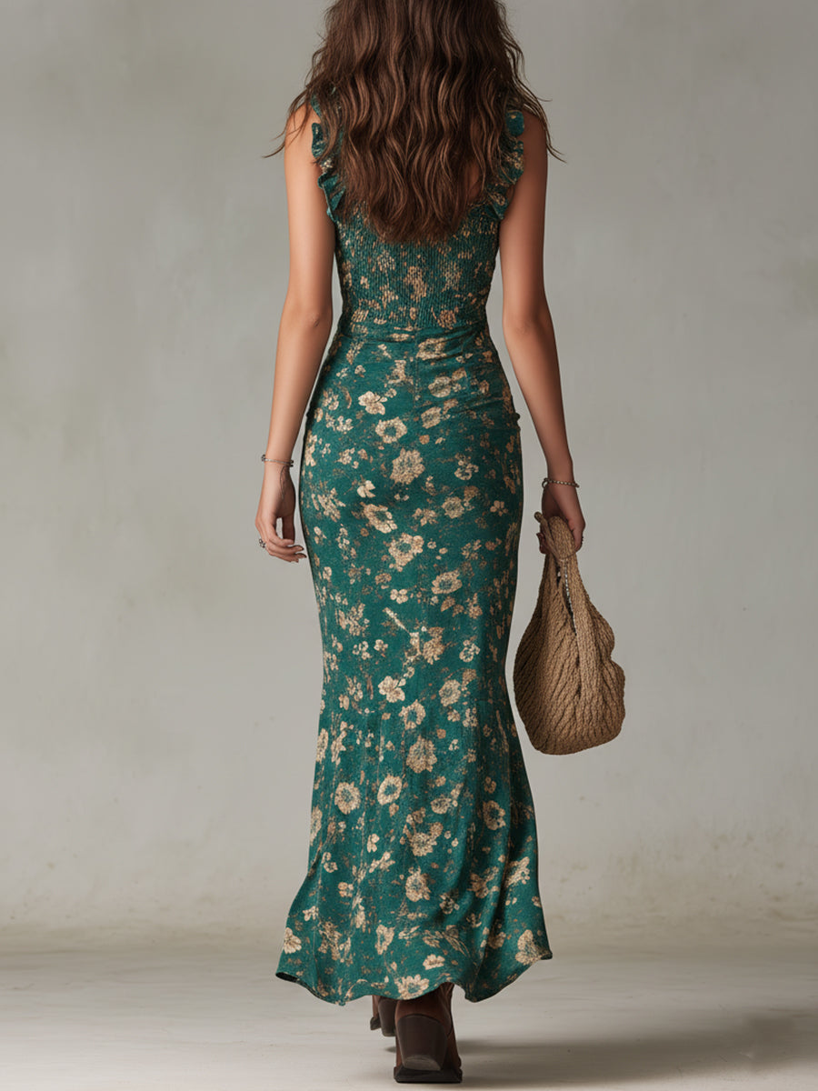 Alora Damen Maxikleid | Leichter Webstoff, Boho-Stil