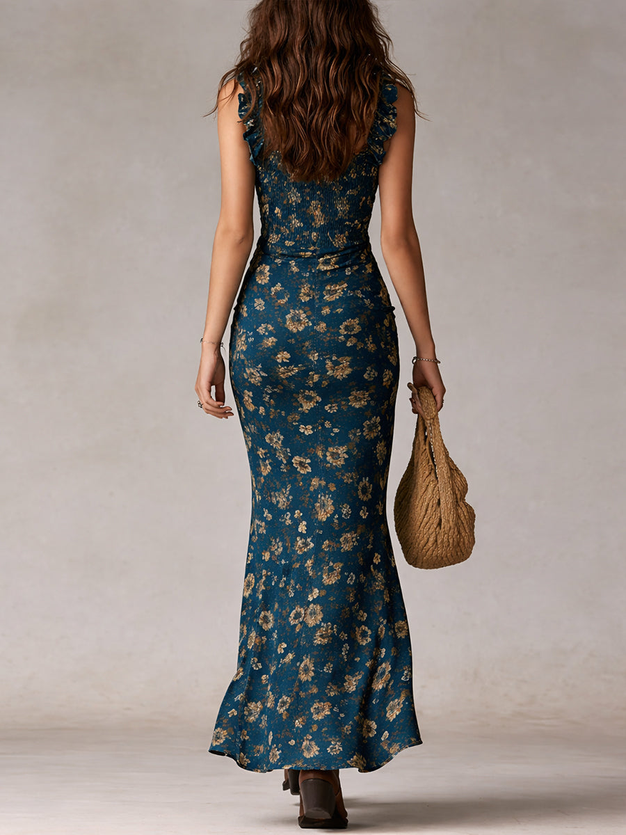 Alora Damen Maxikleid | Leichter Webstoff, Boho-Stil