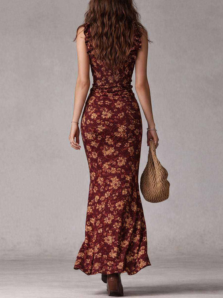 Alora Damen Maxikleid | Leichter Webstoff, Boho-Stil