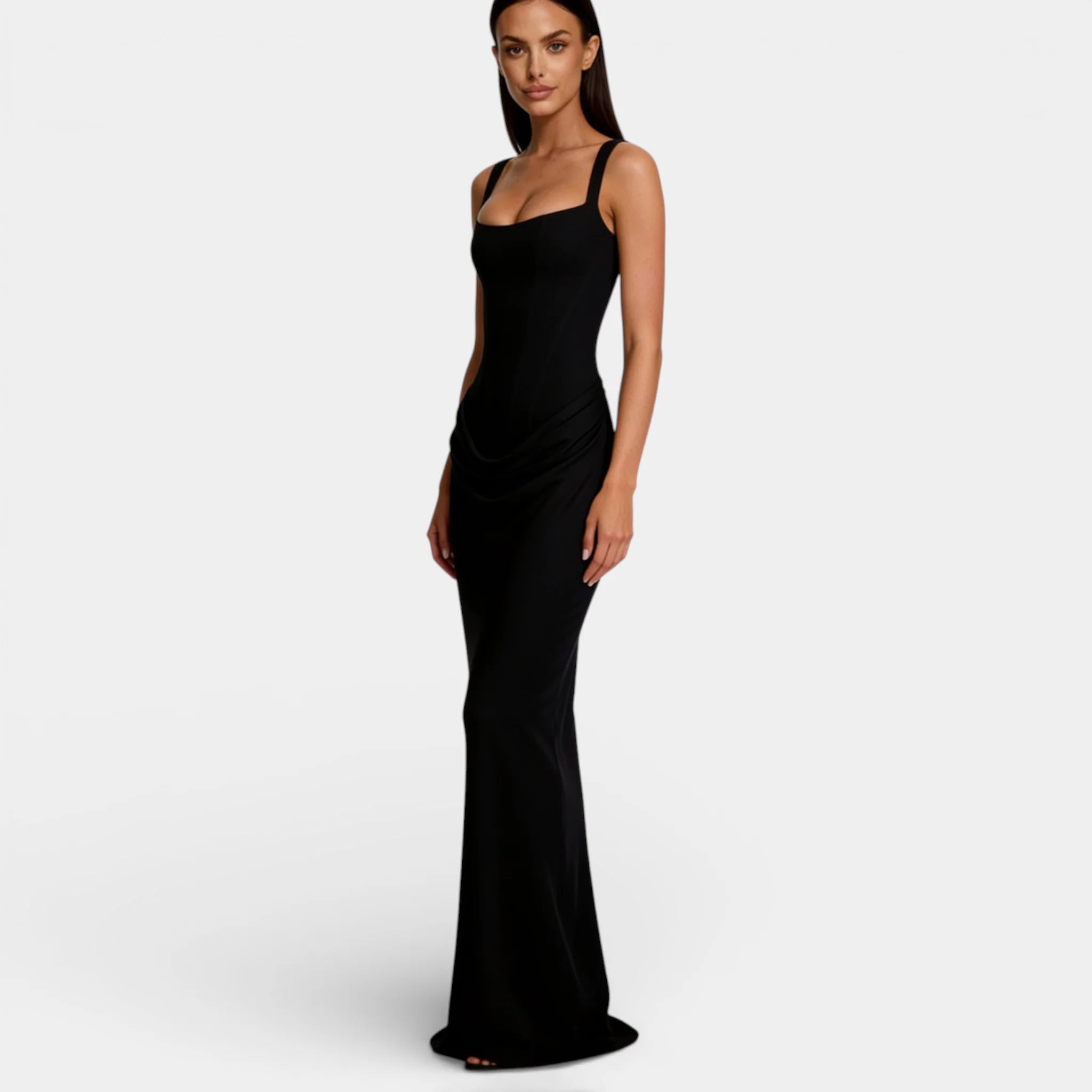 Anita Damen Abendkleid | Plissiert, Off-Shoulder- S-L