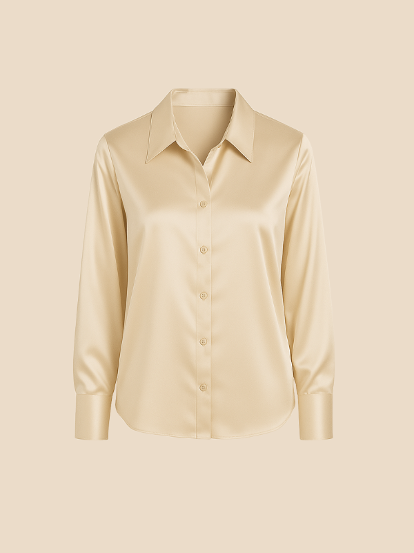 Ava Damen Bluse | Eleganter Schnitt, Langarm aus Hochwertigem Stoff