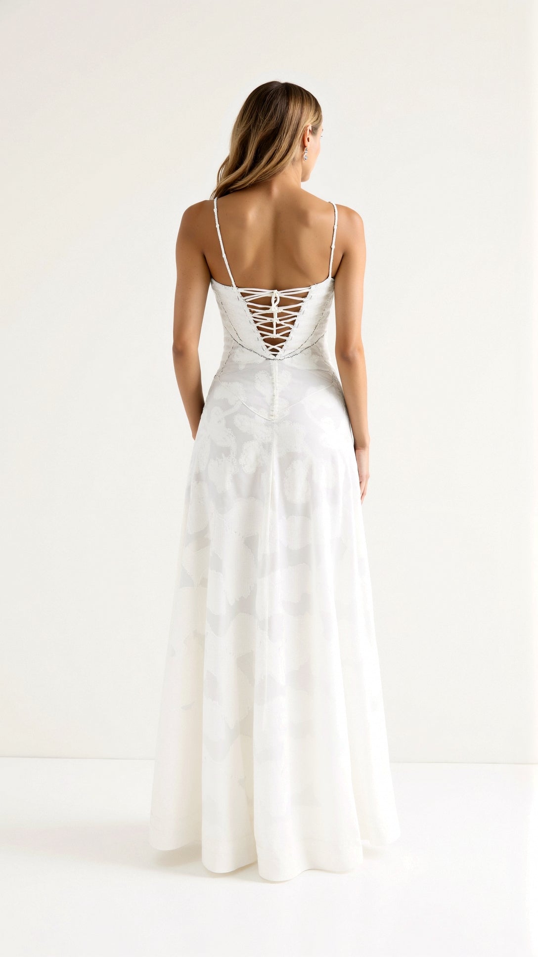 Ava Damen Langes Abendkleid | Rückenfreies Design, Elegant für Hochzeiten- S-XL
