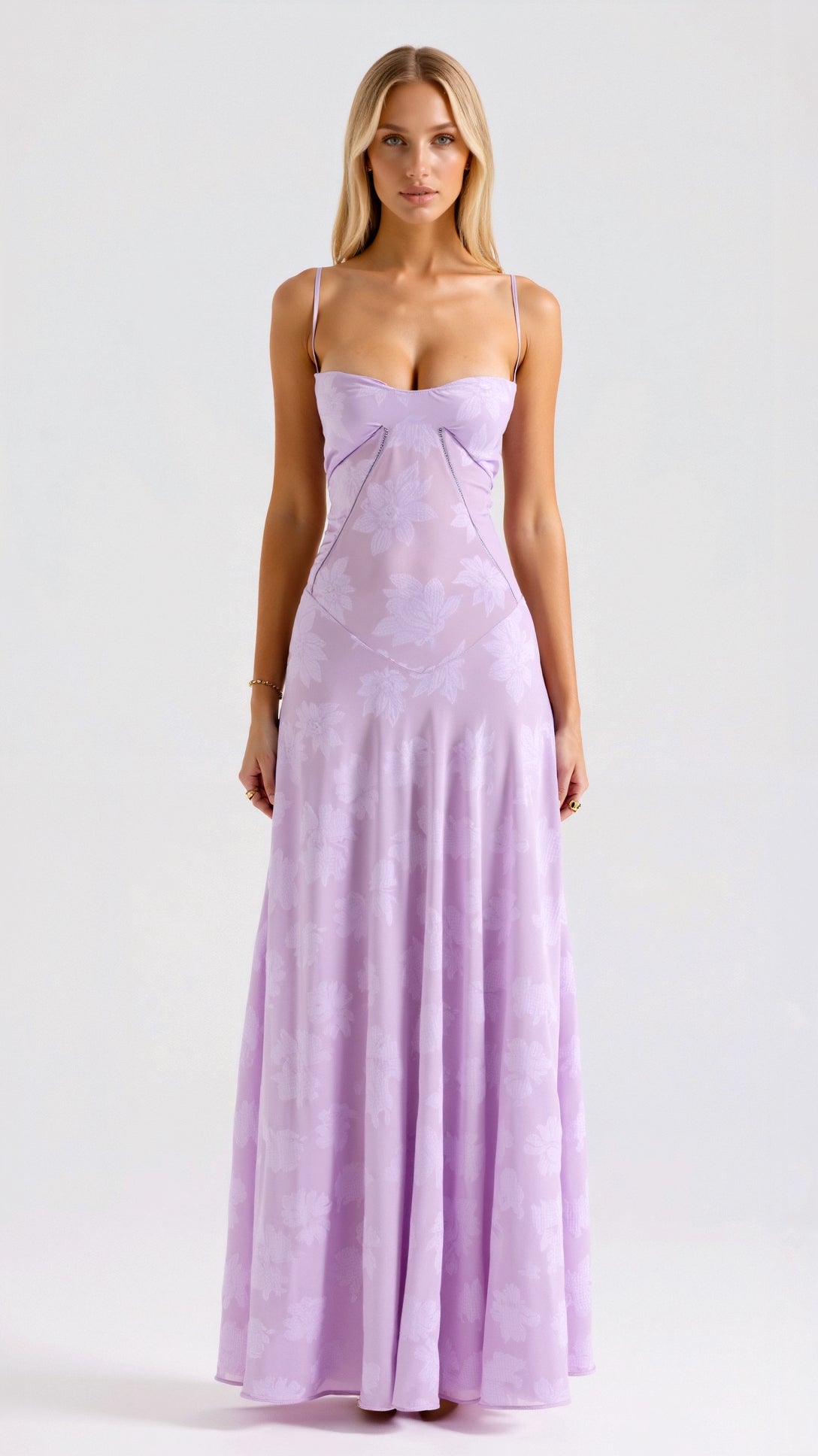 Ava Damen Langes Abendkleid | Rückenfreies Design, Elegant für Hochzeiten- S-XL