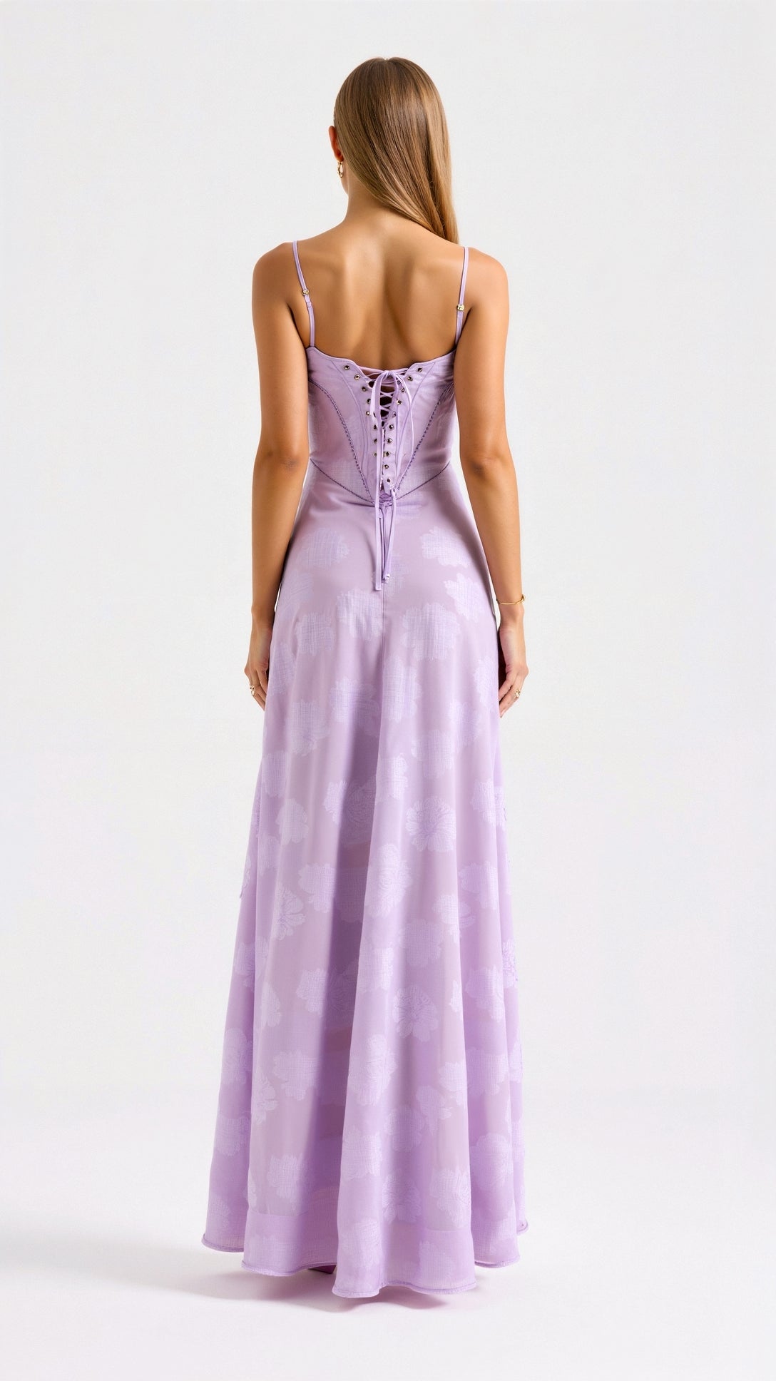 Ava Damen Langes Abendkleid | Rückenfreies Design, Elegant für Hochzeiten- S-XL