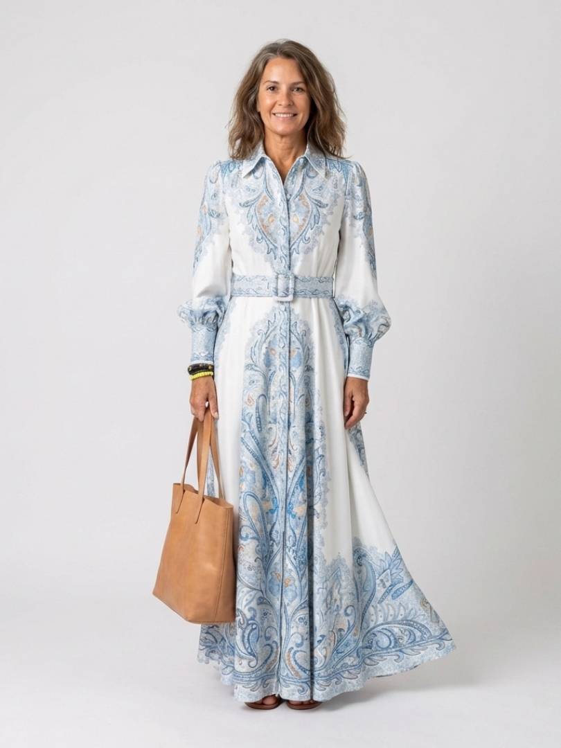 Ava Damen Maxikleid | Atmungsaktives Polyester, Eleganter Schnitt für Sommerkleider Lang