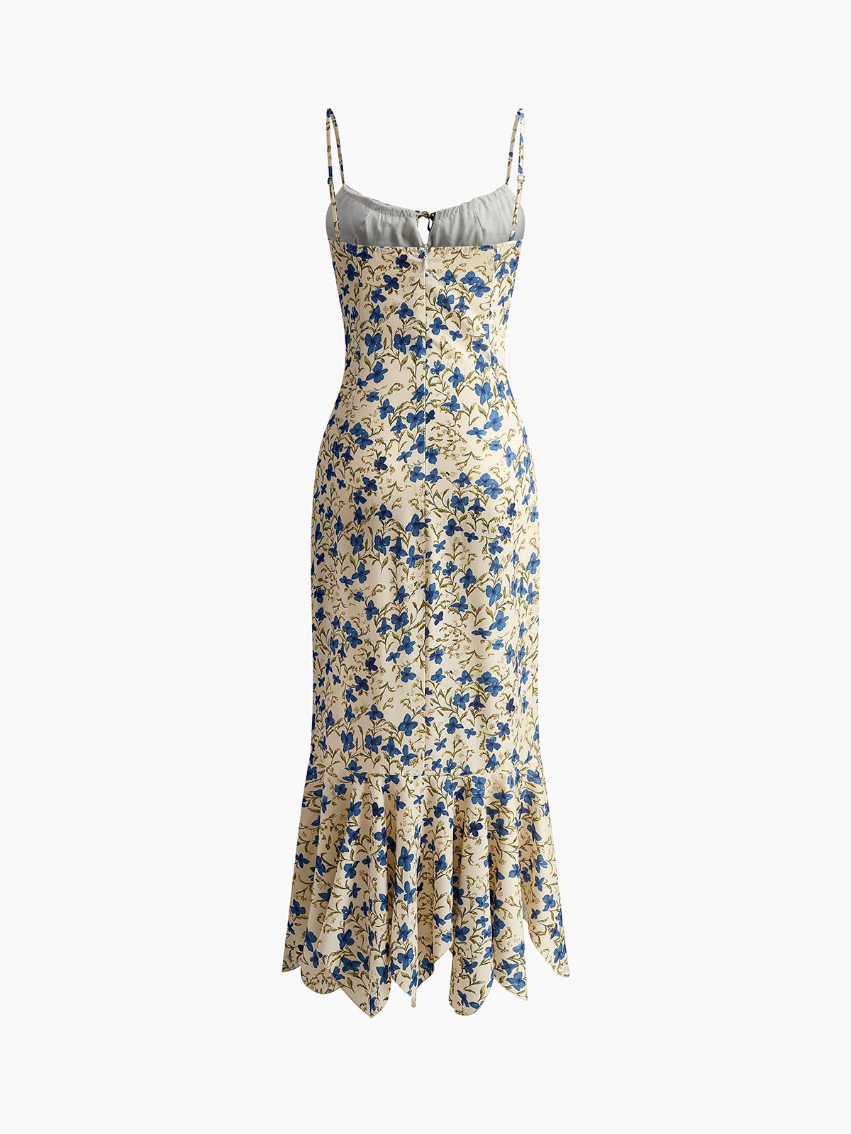 Ava Damen Maxikleid | Floral Print mit Binderdetail- S/M/L
