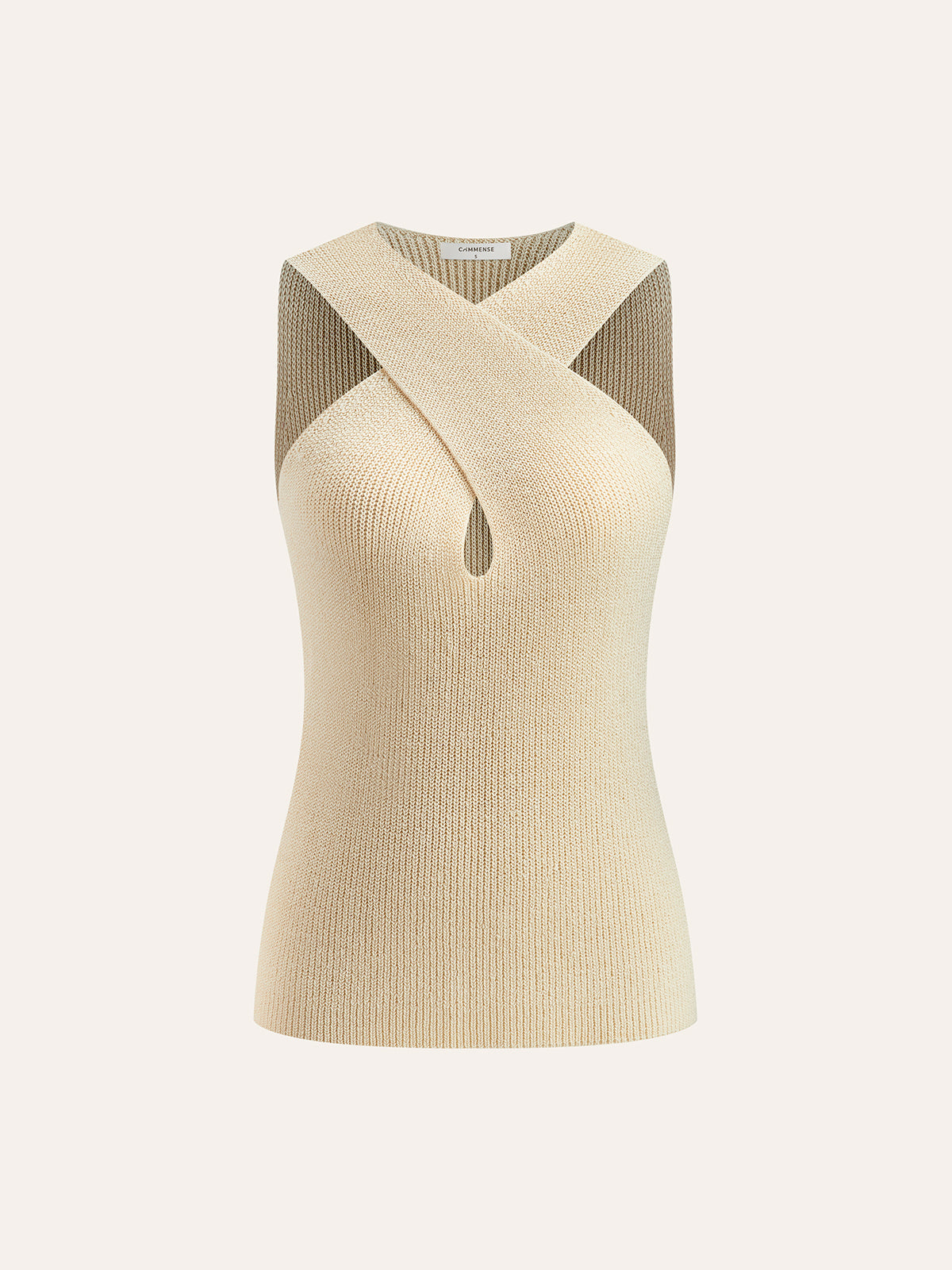 Ava Damen Oberteil | Überkreuzter Halter-Kragen, Leicht und Elegant- S/M/L