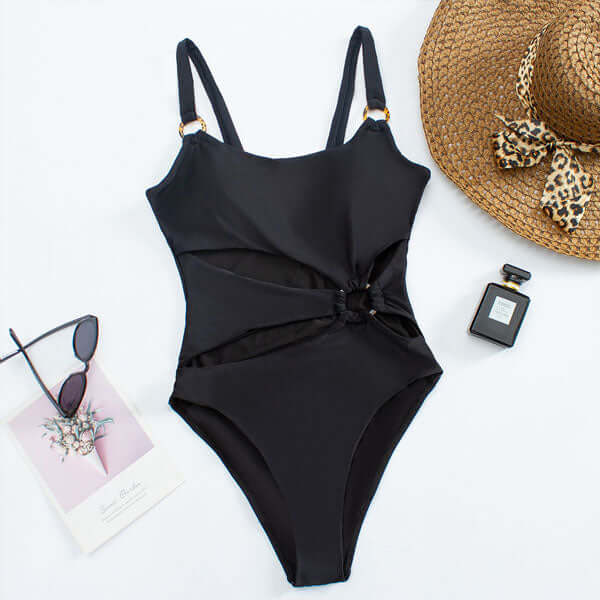 Bali Damen Badeanzug | Cut-Out mit Ringelementen, Komfortabel und Modisch- S-XL