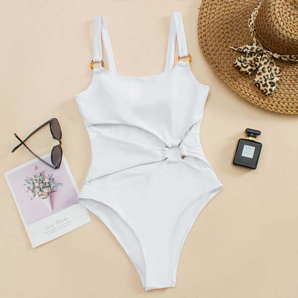 Bali Damen Badeanzug | Cut-Out mit Ringelementen, Komfortabel und Modisch- S-XL