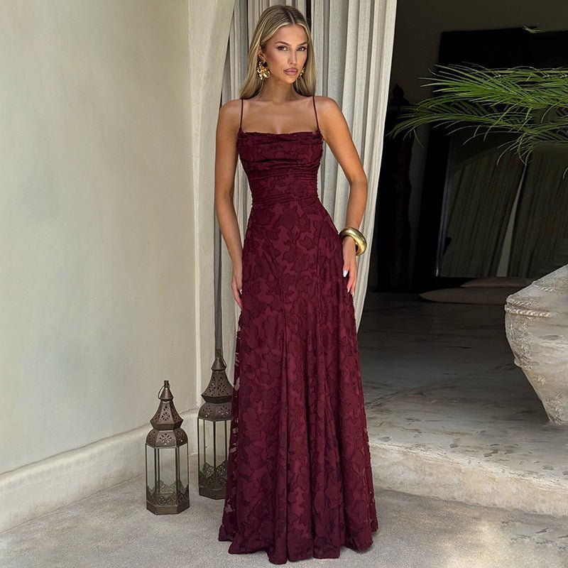 Bella Damen Abendkleid | Florales Design, Figurbetont