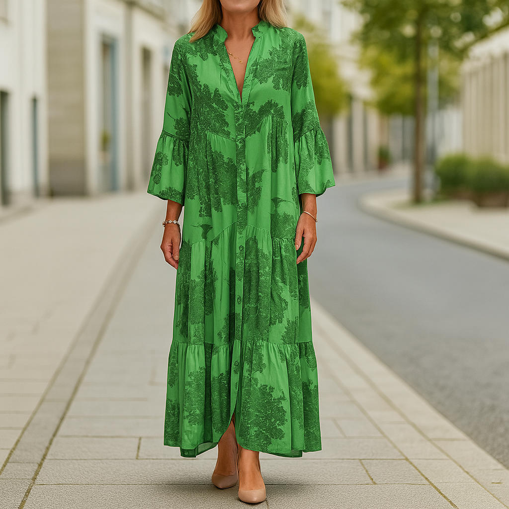 Bella Damen Festliches Blumenkleid | Baumwolle und Polyester, Elegantes Design