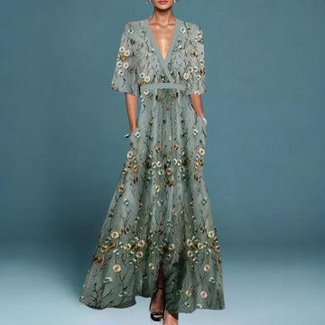 Bella Damen Maxi Kleid | Florales Design