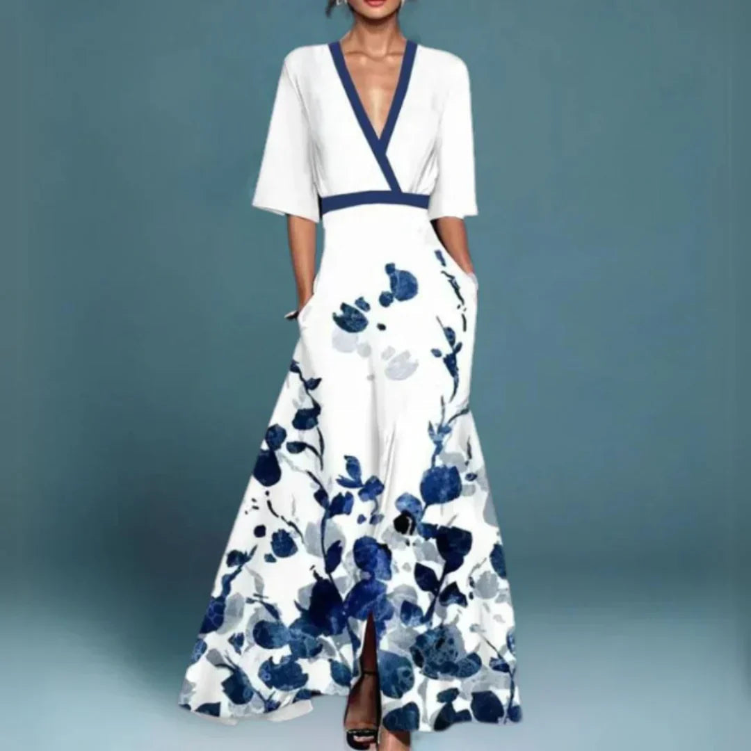 Bella Damen Maxi Kleid | Florales Design