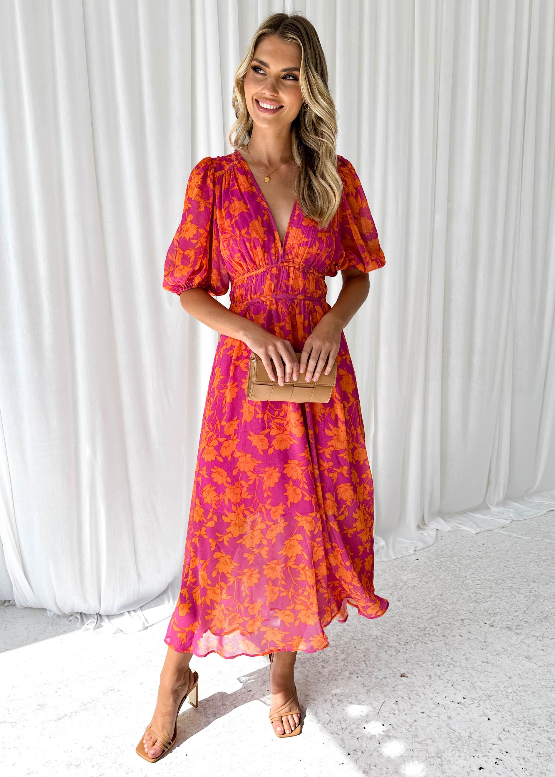 Catherine Frauen Maxi Kleid | V-Ausschnitt, Bequem
