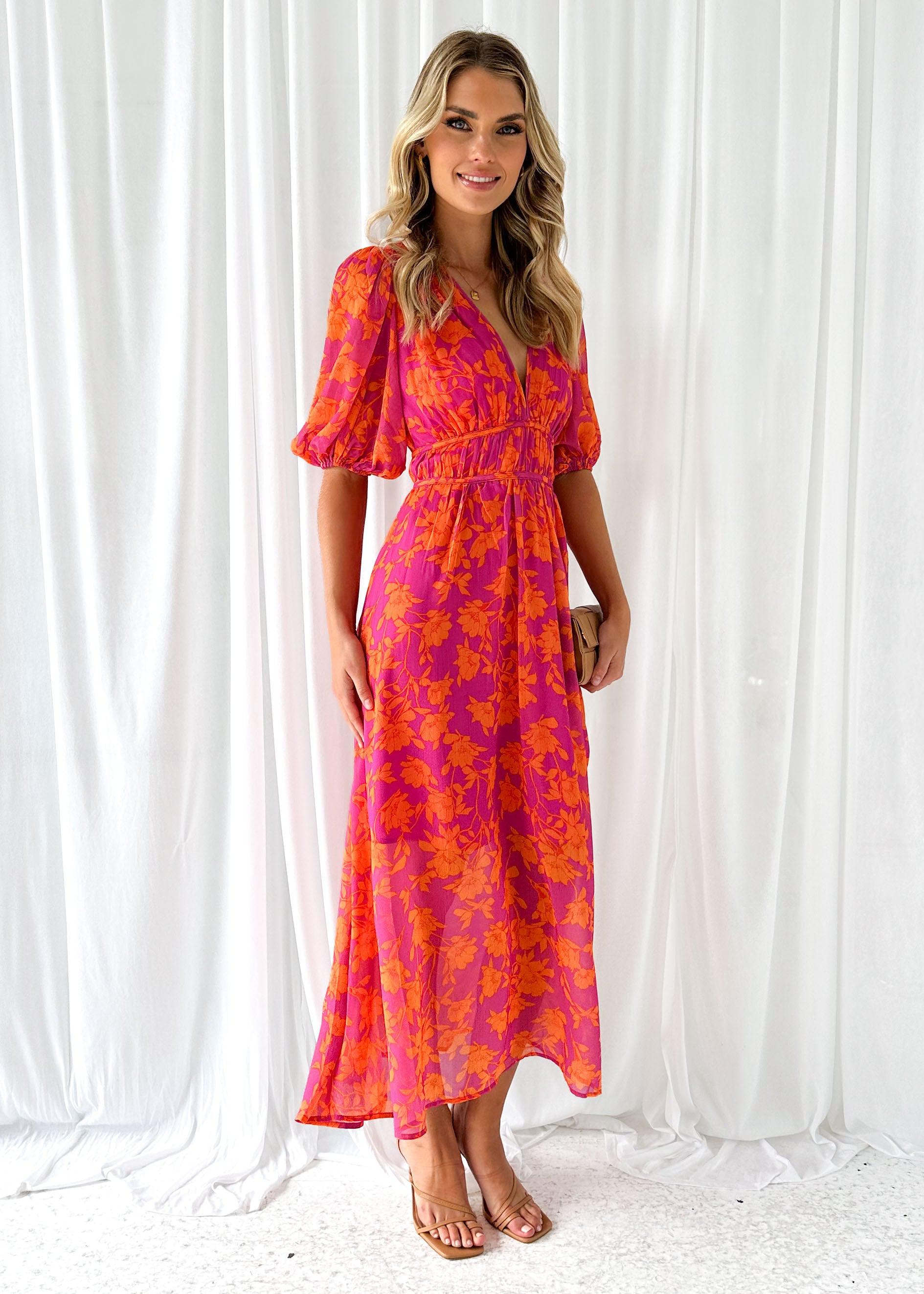 Catherine Frauen Maxi Kleid | V-Ausschnitt, Bequem