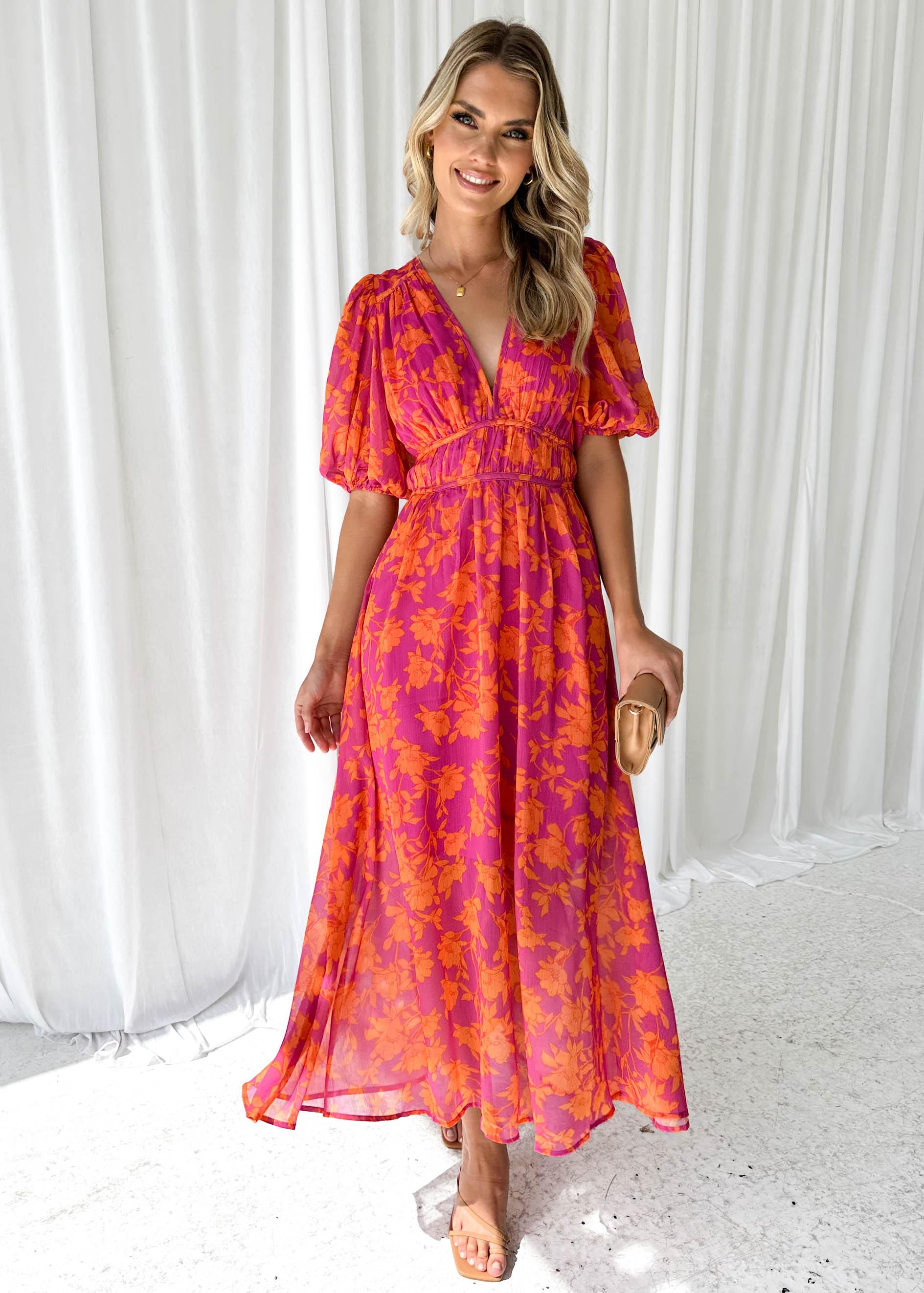 Catherine Frauen Maxi Kleid | V-Ausschnitt, Bequem