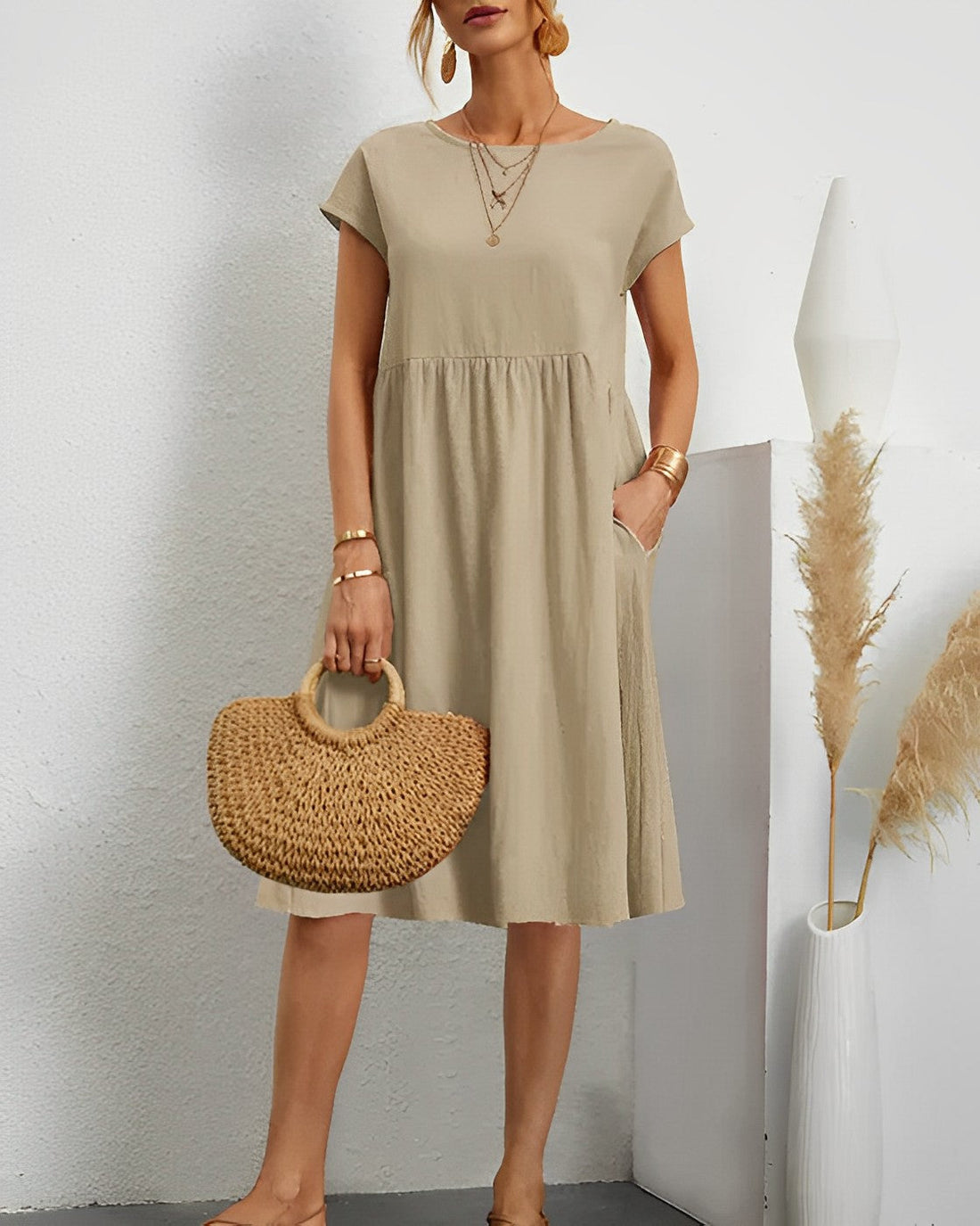 Celia Damen Kleid | Bequemer Soft-Touch-Stoff, Elegantes Design- S-2XL