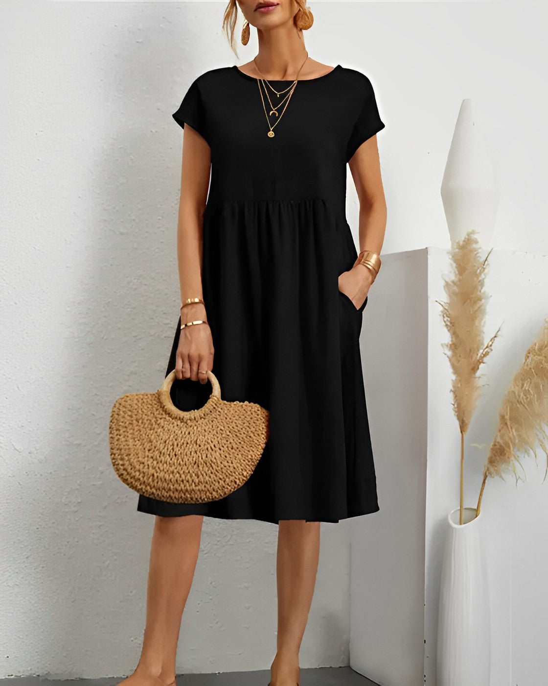 Celia Damen Kleid | Bequemer Soft-Touch-Stoff, Elegantes Design- S-2XL