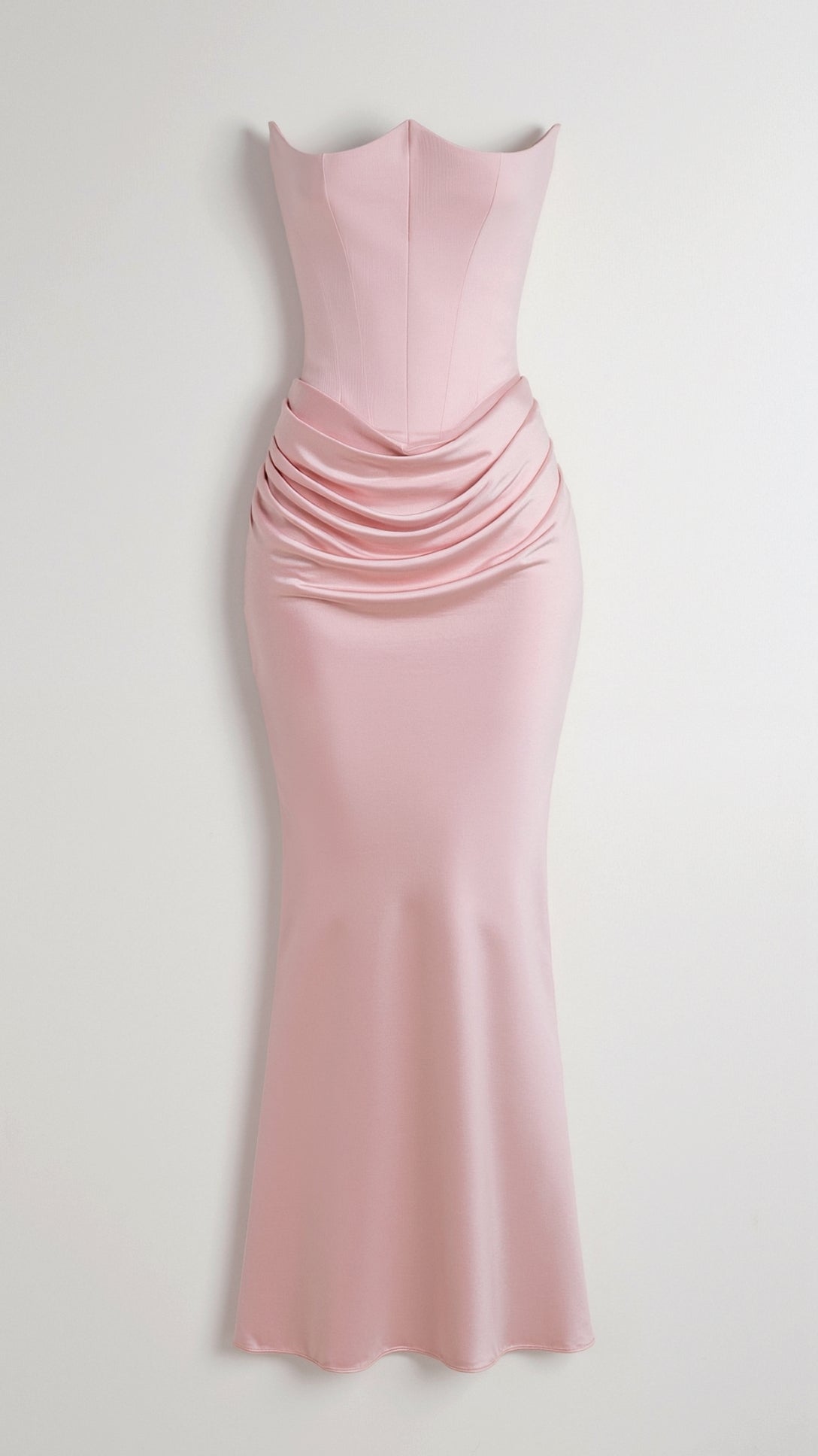 Dara Damen Abendkleid | Schulterfrei, Drapiert, Langes Abendkleid für Hochzeiten- S-XL