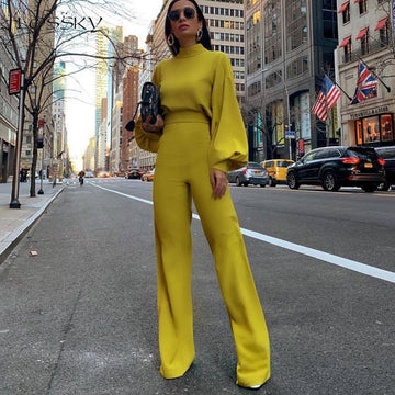 Eamonas Damen Jumpsuit | Halbkragen, Elegantes Design aus Atmungsaktivem Material- S-XL
