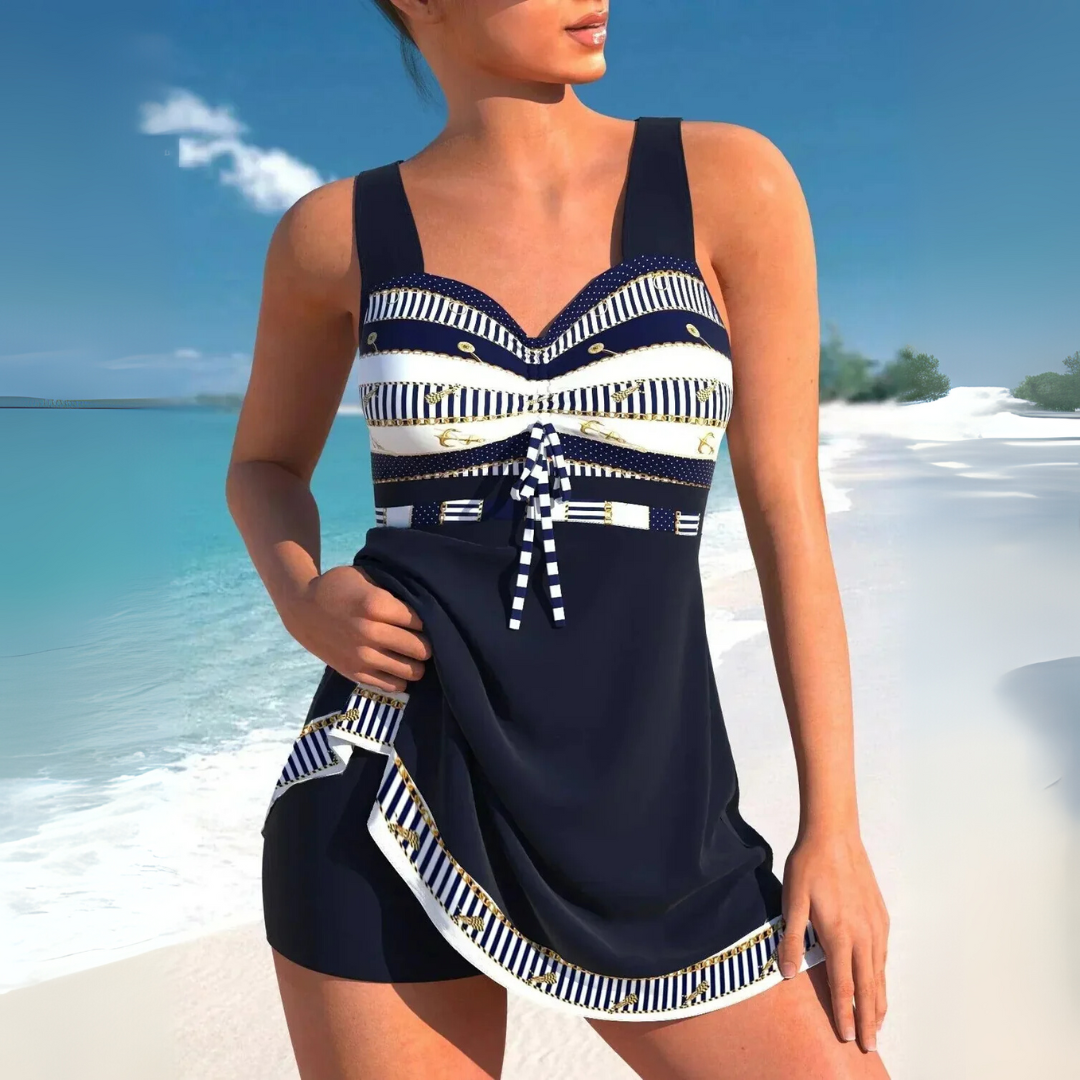 Eli Damen Tankini | Bauchkontrolle, Verstellbare Träger, Schnell Trocknend
