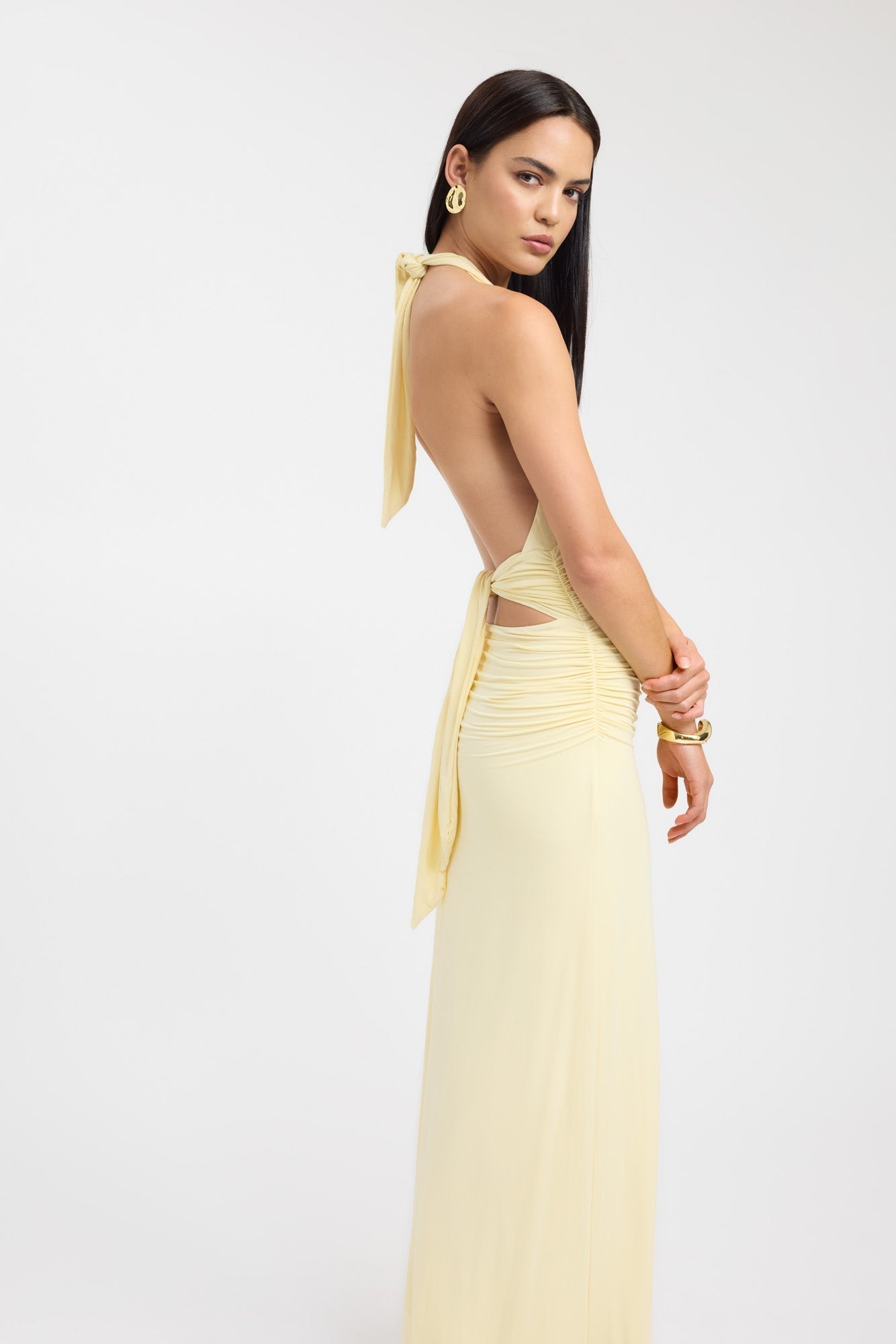 Eli Frauen Maxi Kleid | Fließender Stoff, Elegante Silhouette