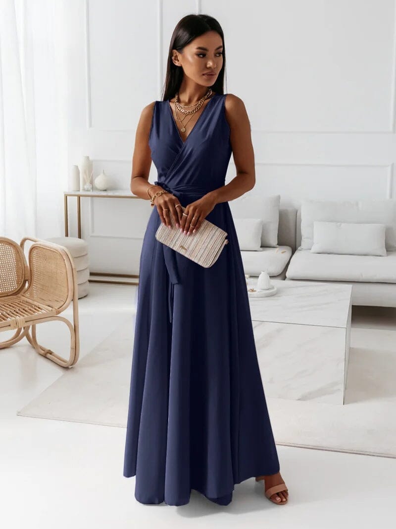 Eli Frauen Maxikleid | V-Ausschnitt, Vielseitig, Sommermaxikleid