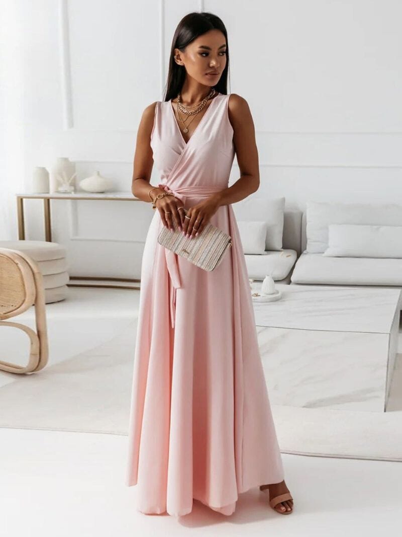 Eli Frauen Maxikleid | V-Ausschnitt, Vielseitig, Sommermaxikleid