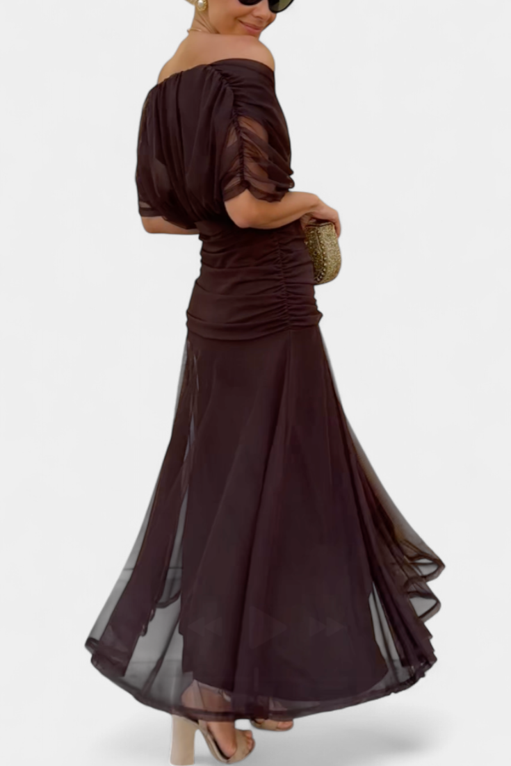 Evelyn Damen Abendkleid | Schulterfrei, Midi