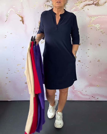 Hanneke Damen Kleid | V-Ausschnitt, Vielseitig