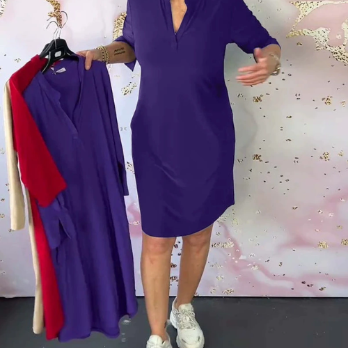 Hanneke Damen Kleid | V-Ausschnitt, Vielseitig