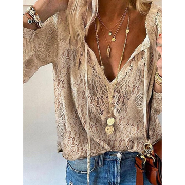 Ira Damen Boho Bluse | 100% Baumwolle, Lockerer Schnitt für Sommerlooks