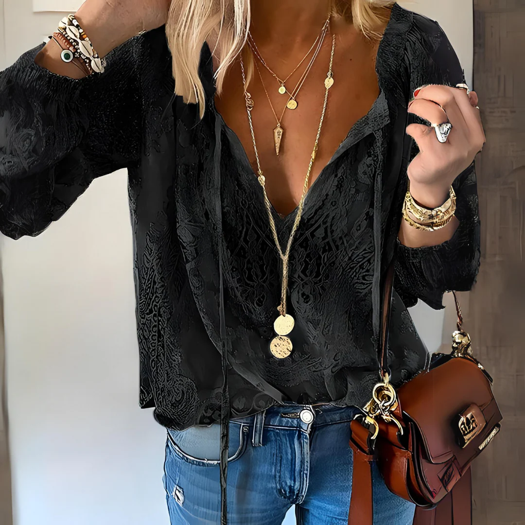 Ira Damen Boho Bluse | 100% Baumwolle, Lockerer Schnitt für Sommerlooks