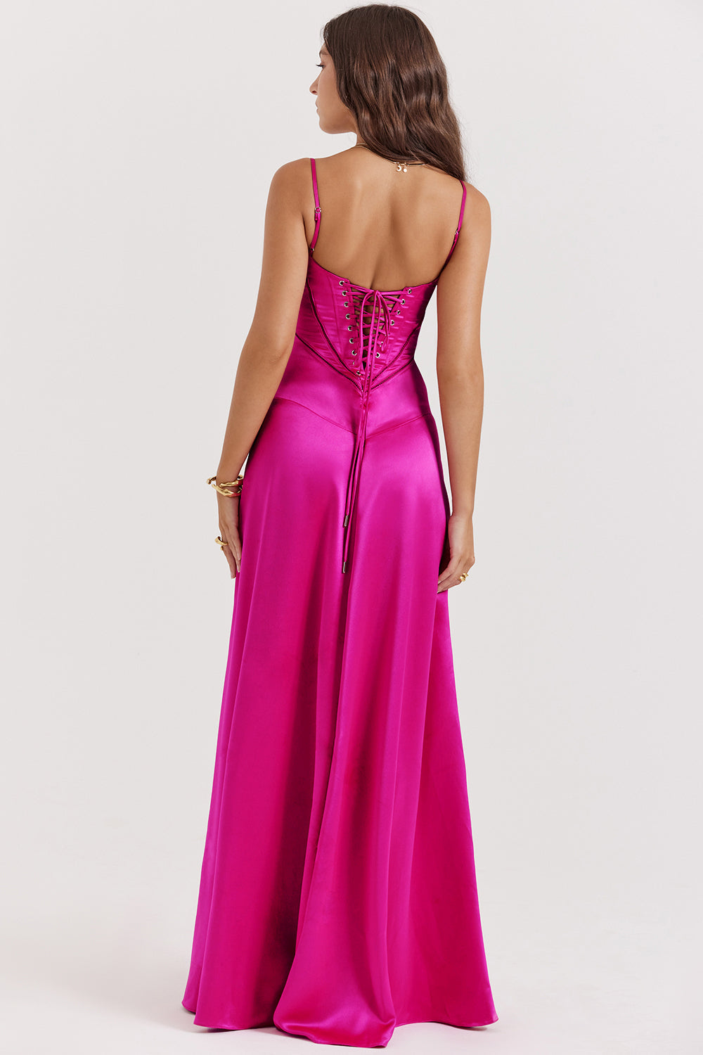 Ivy Damen Bustierkleid | Satin, Verstellbare Träger