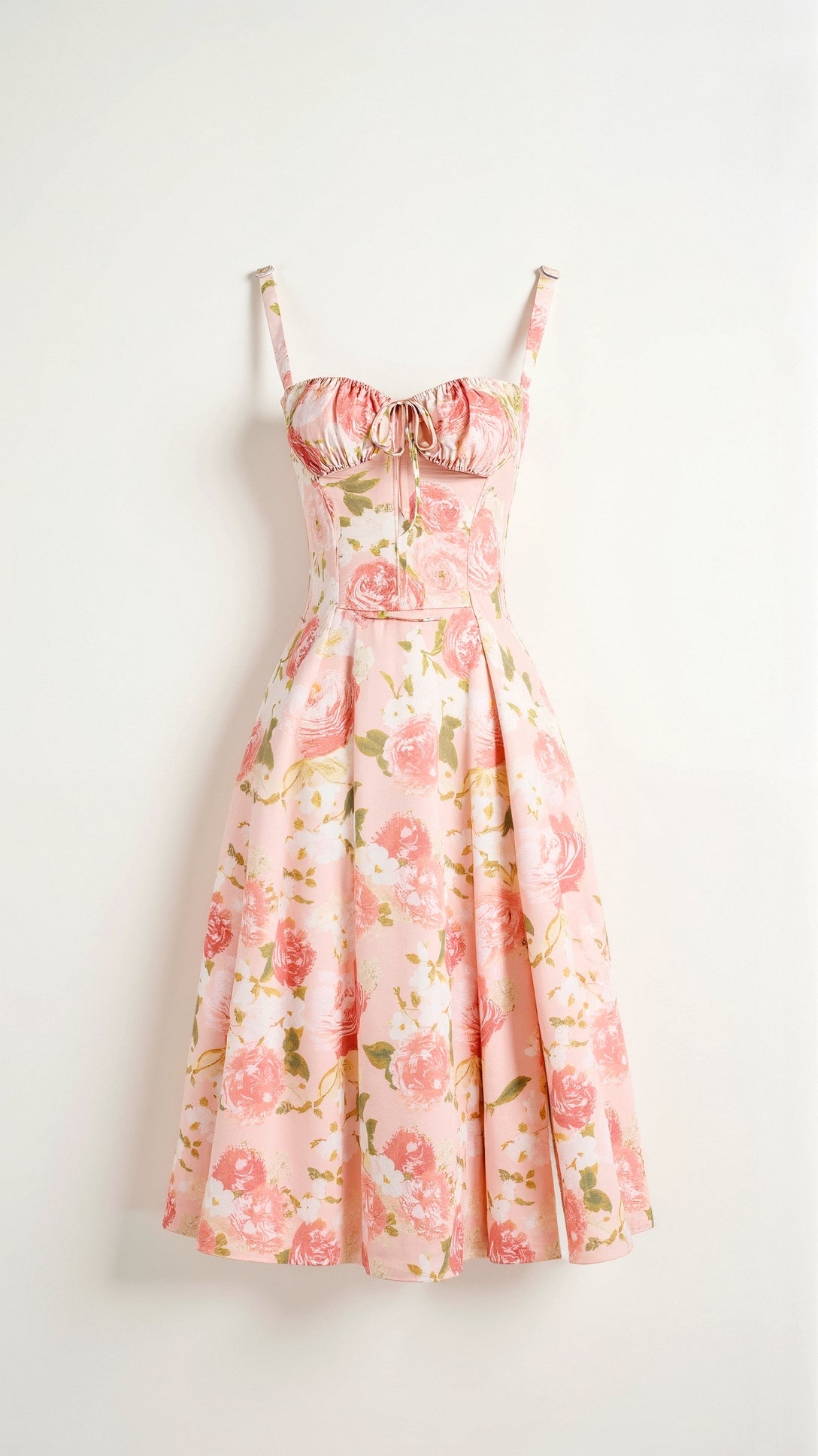 Juli Damen Midi Kleid | Romantischer Blumenprint, Elegante A-Linie- S-5XL