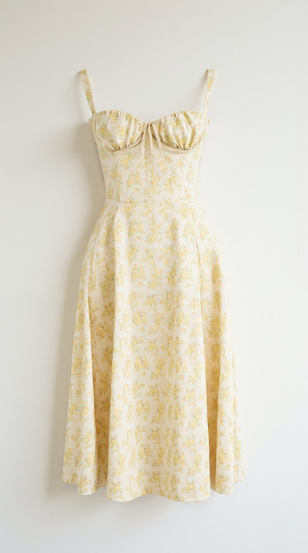 Juli Damen Midi Kleid | Romantischer Blumenprint, Elegante A-Linie- S-5XL
