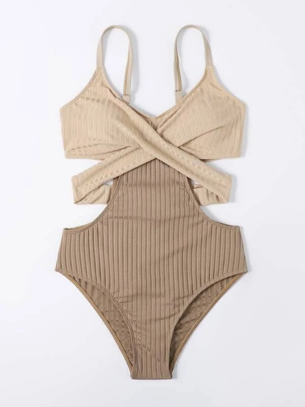 Kira Damen Badeanzug | Einteilig mit Cut-Outs, Schnelltrocknend