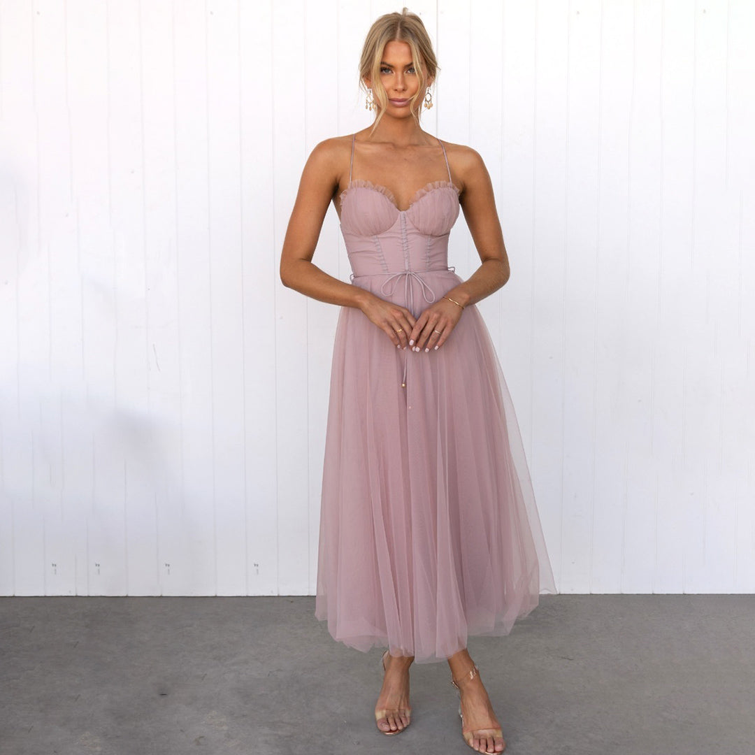 Kira Damen Midi Kleid | Strukturierte Form