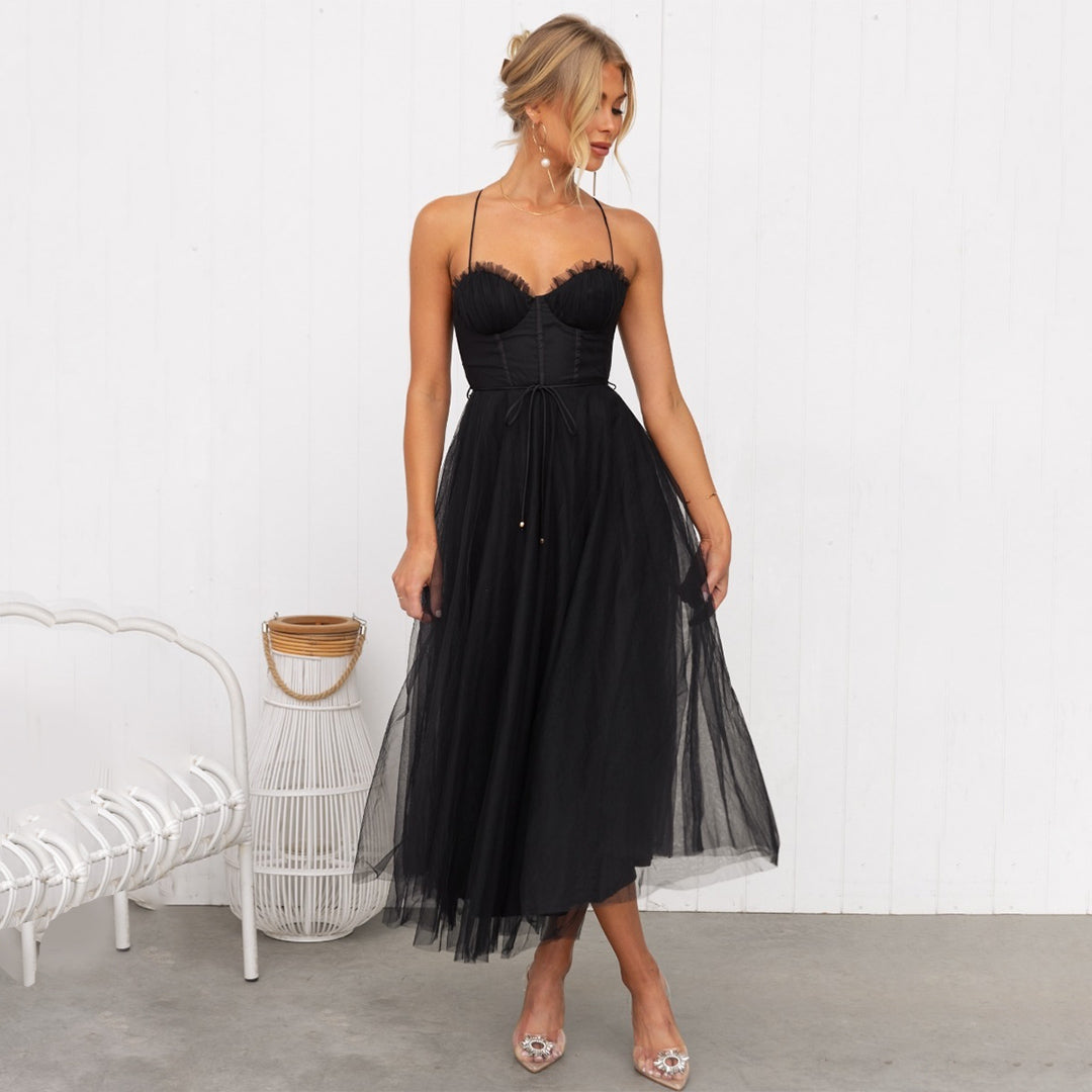 Kira Damen Midi Kleid | Strukturierte Form