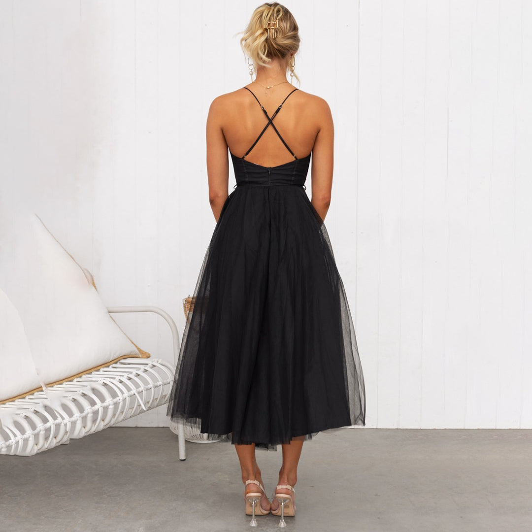 Kira Damen Midi Kleid | Strukturierte Form