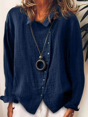 Lara Damen Longshirt | Leinenmischung, Lässig und Vielseitig- S-5XL