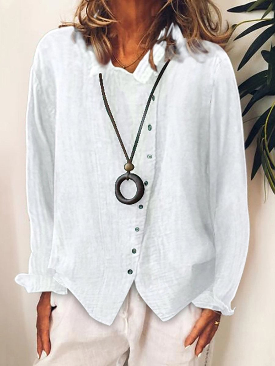 Lara Damen Longshirt | Leinenmischung, Lässig und Vielseitig- S-5XL