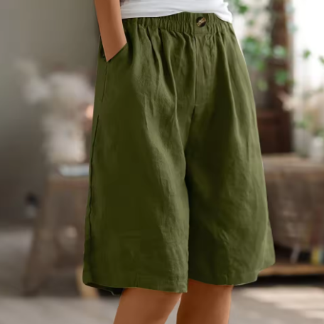 Lina Damen Culotte Shorts | Lockere Passform, Lässig- S-3XL