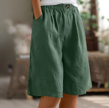 Lina Damen Culotte Shorts | Lockere Passform, Lässig- S-3XL