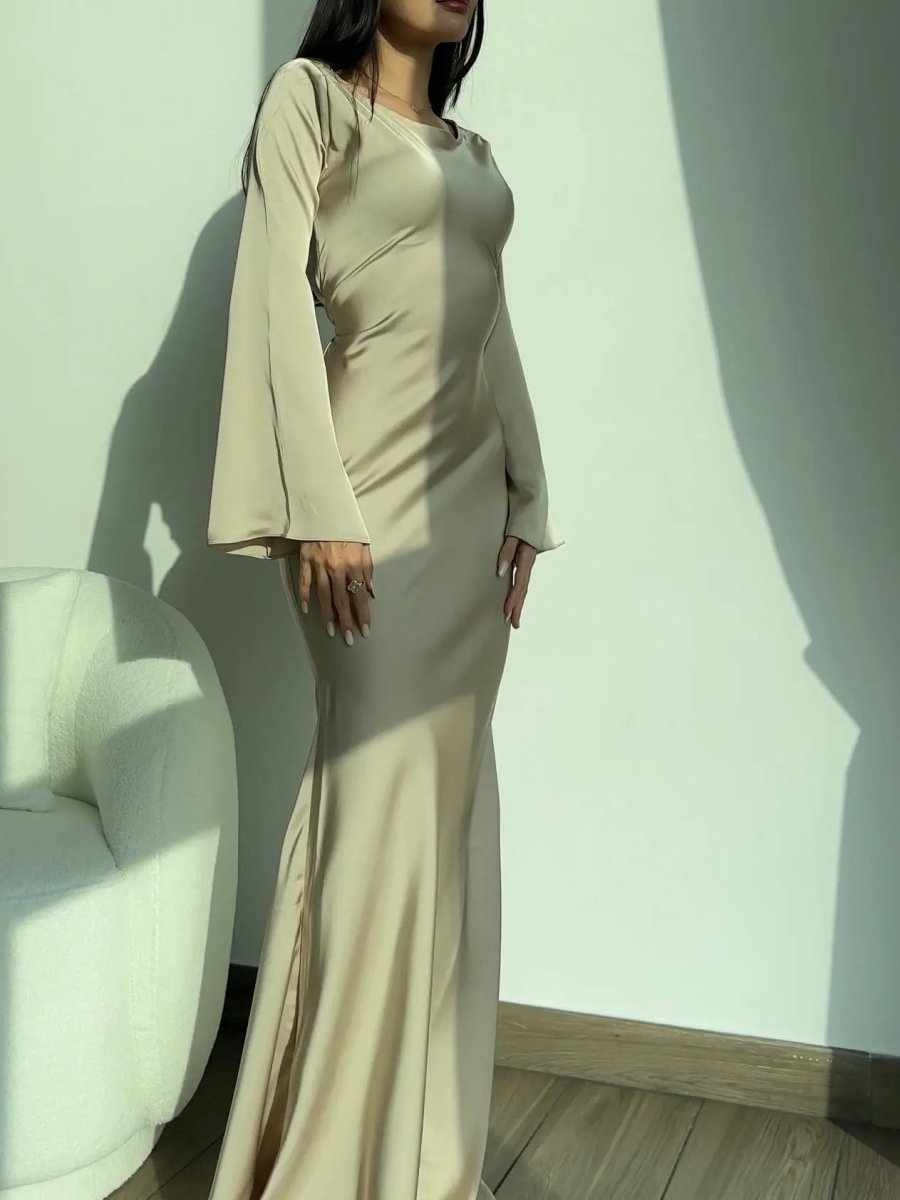 Lina Damen Maxikleid | Fließender Stoff, Elegant für Abendveranstaltungen