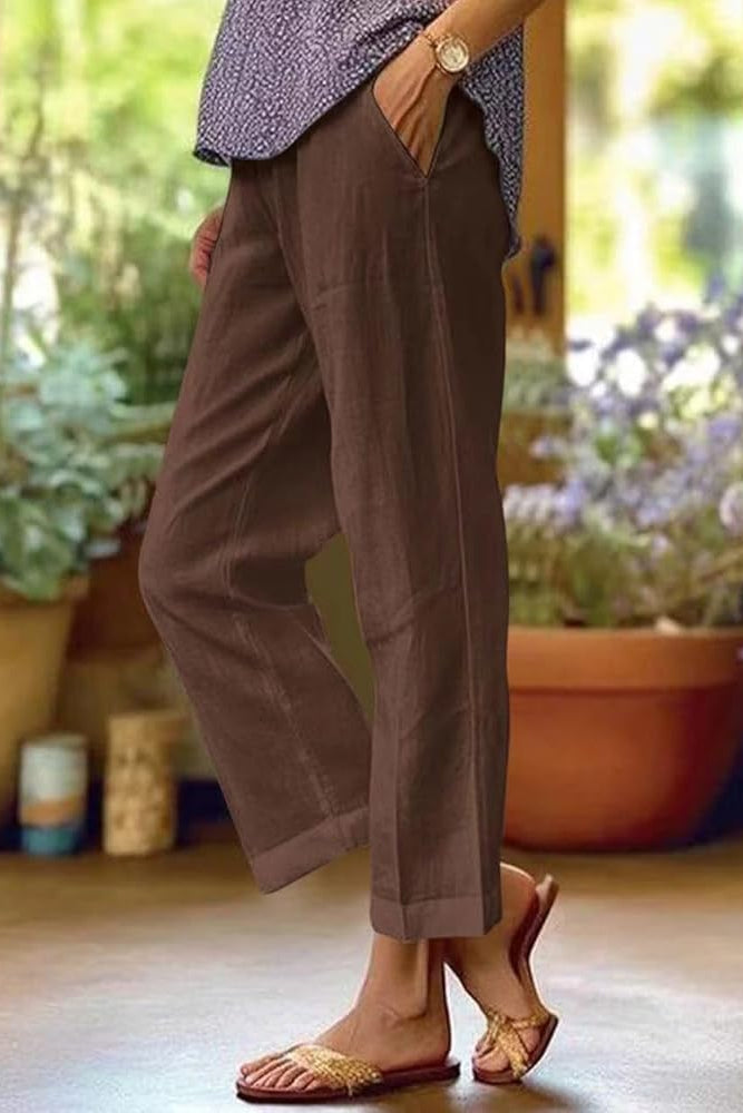 Lina Damen Sommerhose | Leichte Baumwolle, Lässig