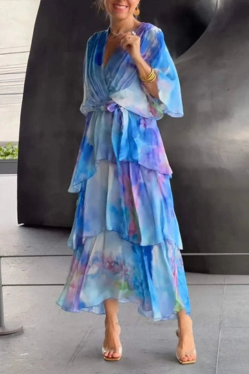 Livia Damen Abendkleid | Leichter Chiffon, Fließende Silhouette