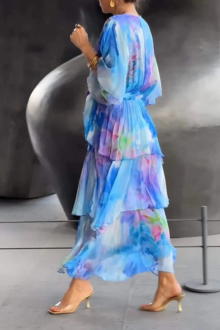 Livia Damen Abendkleid | Leichter Chiffon, Fließende Silhouette